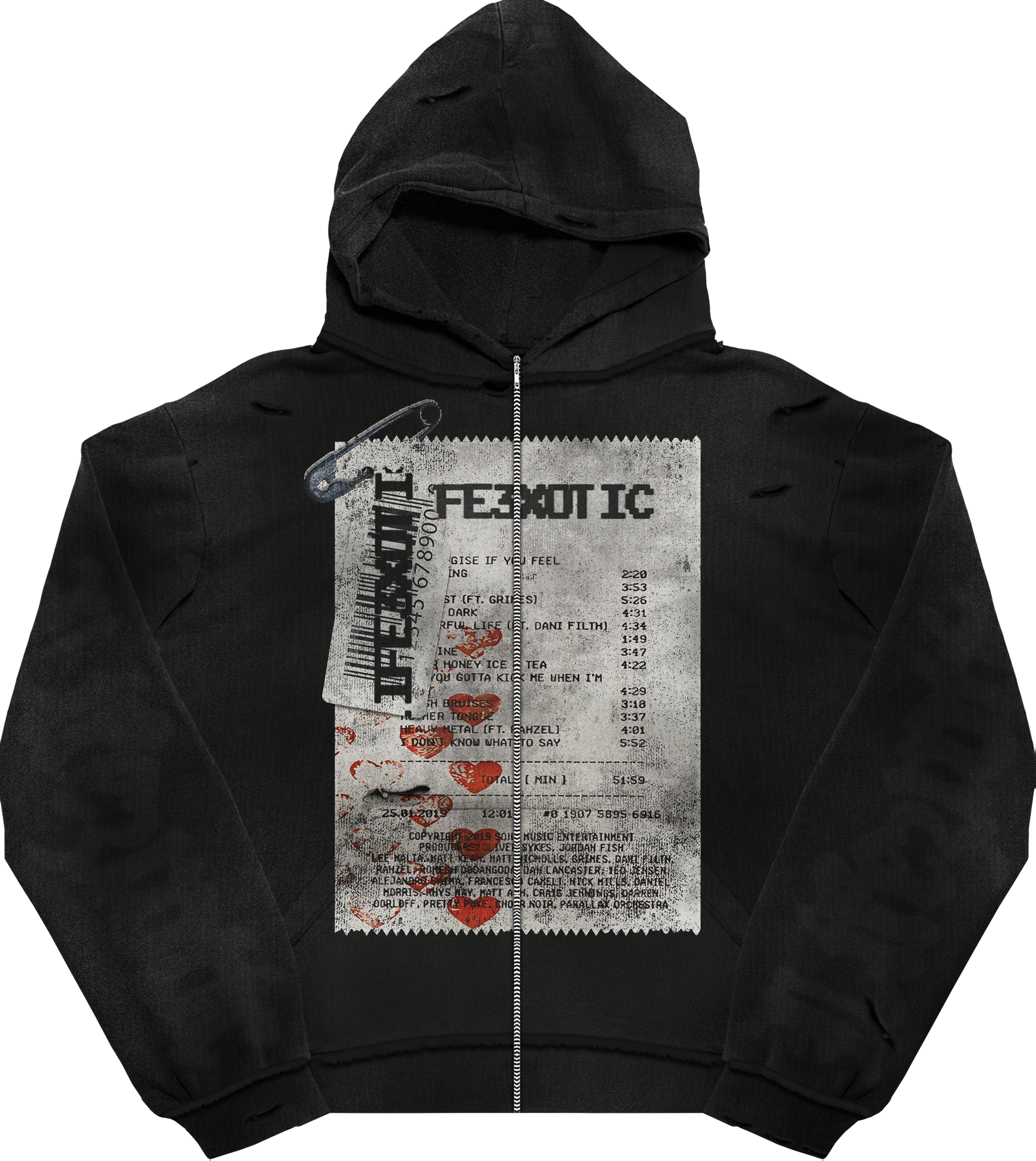 Broken Receipt Zip-up