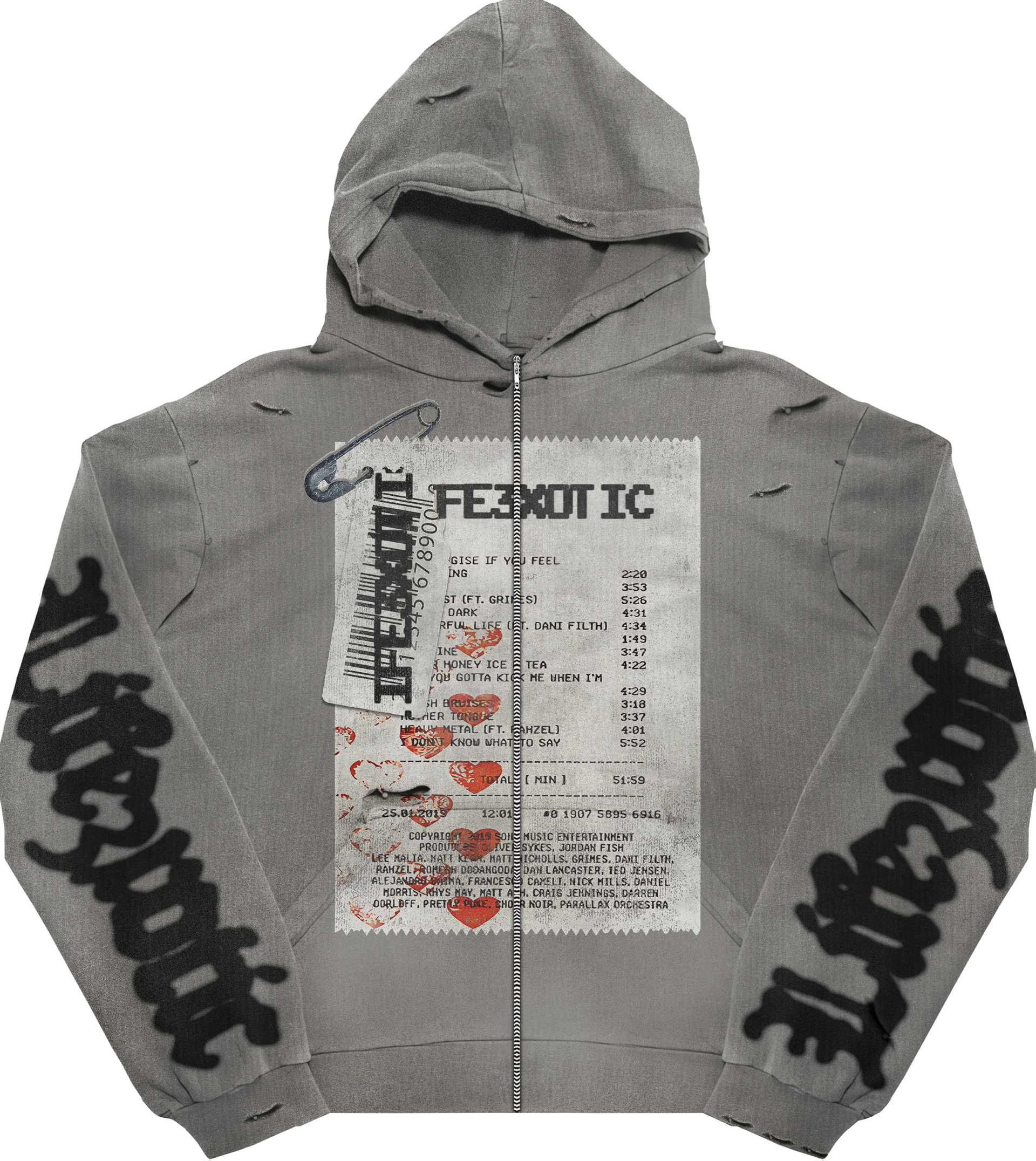 Broken Receipt Zip-Up